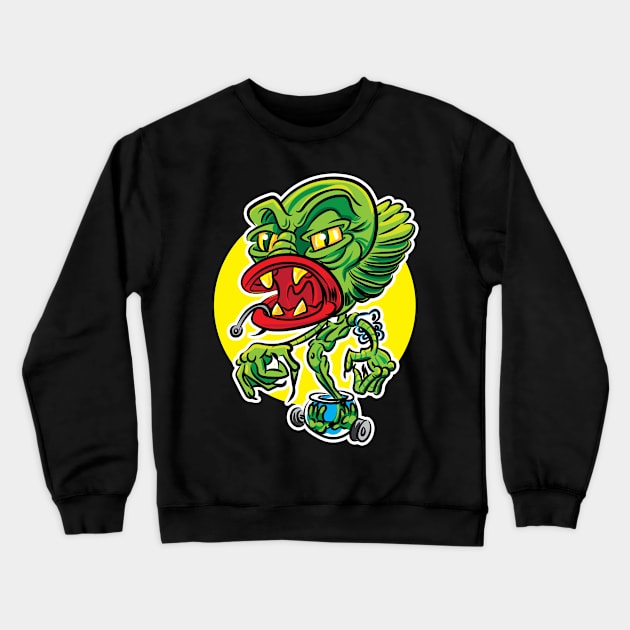 Creature from the Black Lagoon Toon Crewneck Sweatshirt by eShirtLabs